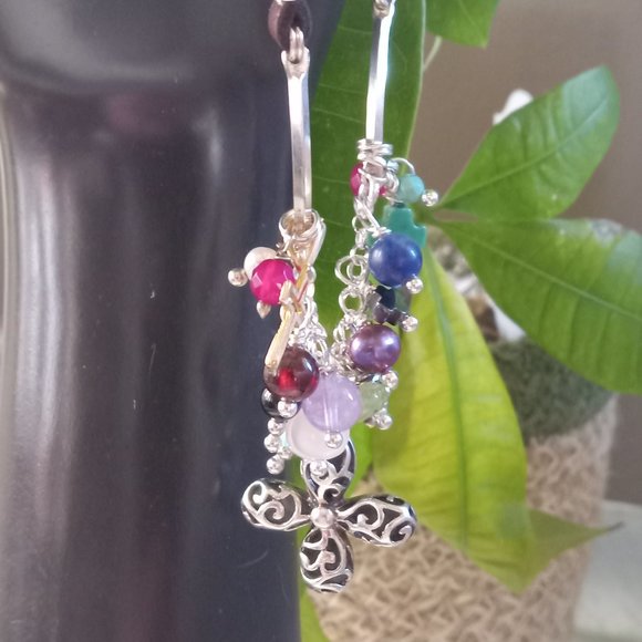 HP Best In Jewelry & Acc. 2-4 ~ Multi Semi-Precious Gemstone Bracelet - Picture 1 of 6